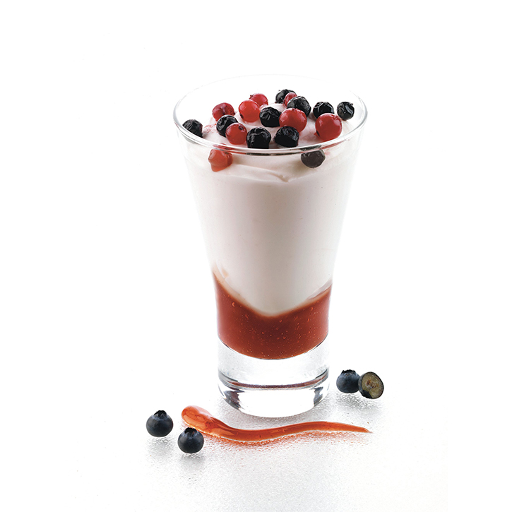 Yogurt e frutti di bosco